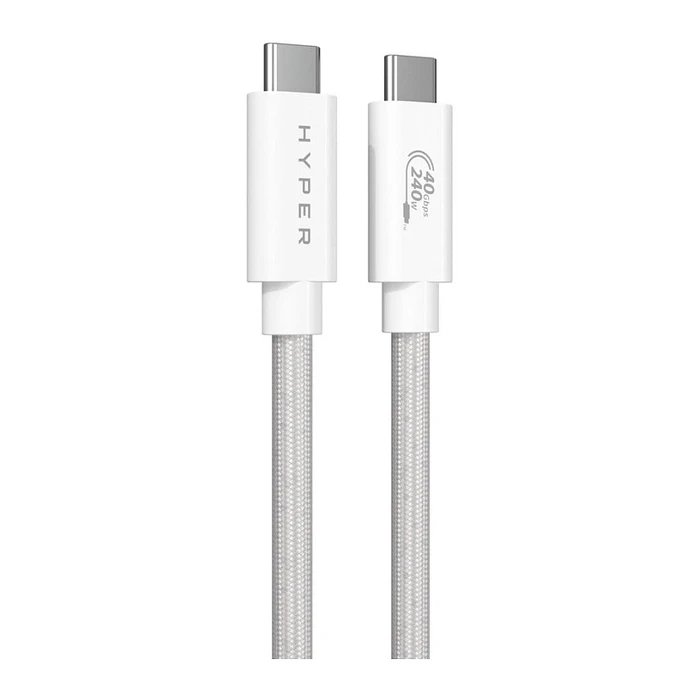 Targus HyperDrive Next USB4 Type‑C Performance Cable 1.2 m – Λευκό