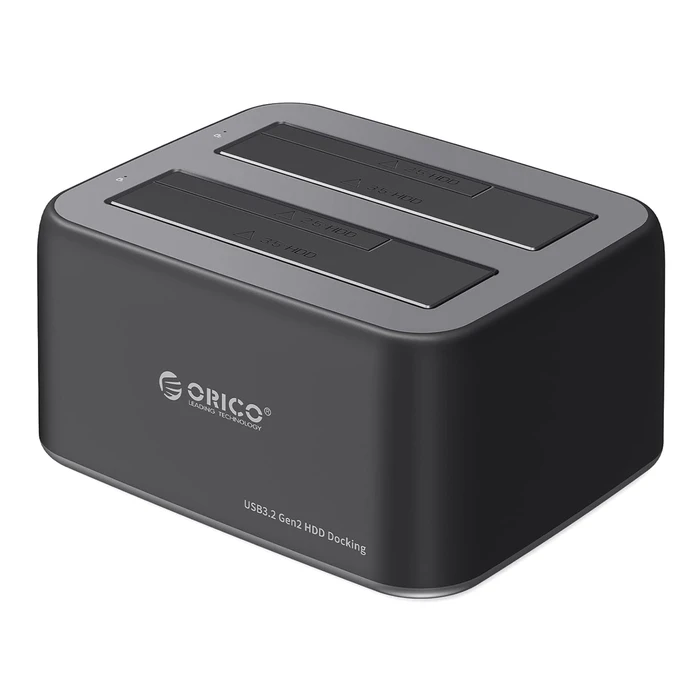 Docking Station Orico για 2.5" Ή 3.5" Sata Hdd/Ssd 6829C3-V1, 2x, 5Gbps, Μαύρο