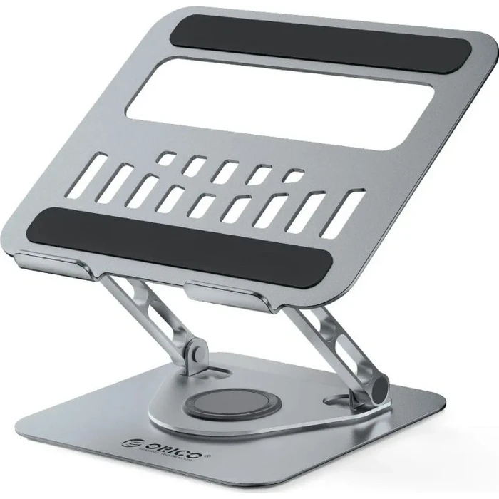 Orico Laptop Stand for up to 17" - Adjustable 360° Rotating Aluminum ST12-GY-EP