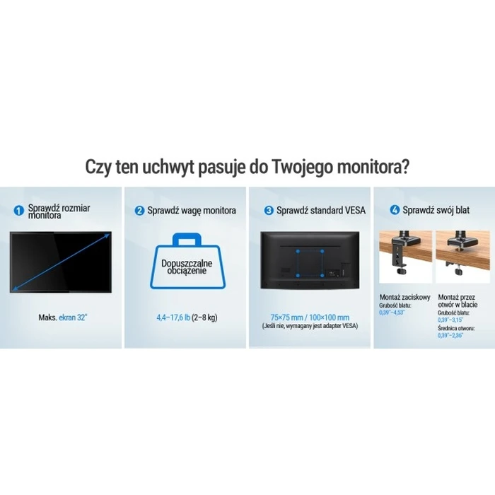 Βάση Οθόνης Redragon GMK-914 για οθόνες 13"–32" (VESA 75x75 / 100x100)