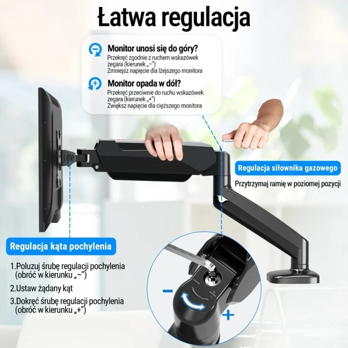 Βάση Οθόνης Redragon GMK-914 για οθόνες 13"–32" (VESA 75x75 / 100x100)