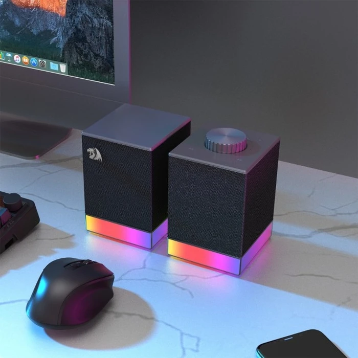 Redragon GS517 RGB Gaming Ηχεία 2.0 Bluetooth 5.3 & USB
