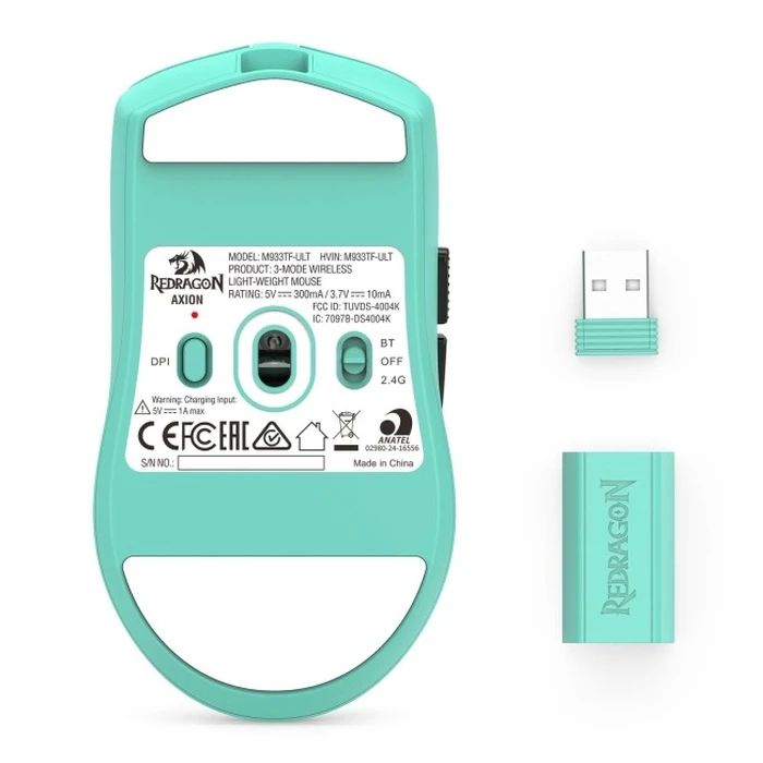 Redragon AXION M933TF-ULT gaming mouse turquoise