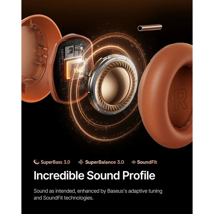 Baseus Inspire XH1 Wireless Noise Cancel Headphones Coral