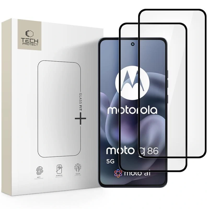 Tech-Protect Glass Fit+ Motorola Moto G86 5G / G86 5G Power Black [2 PACK]