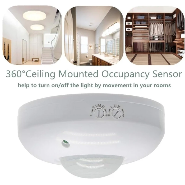 VenCore 3368-10008 - Ανιχνευτής Κίνησης Οροφής PIR 360° 230V 6 μέτρα 1200W