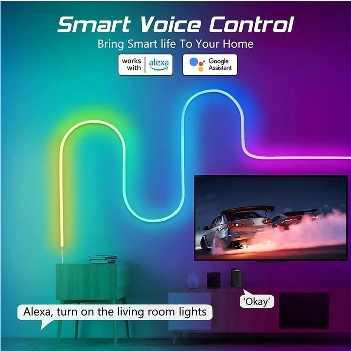VenCore 6174-10001 - Σετ Ταινίας LED RGB+IC 5m IP67 WiFi & Ασύρματος Controller