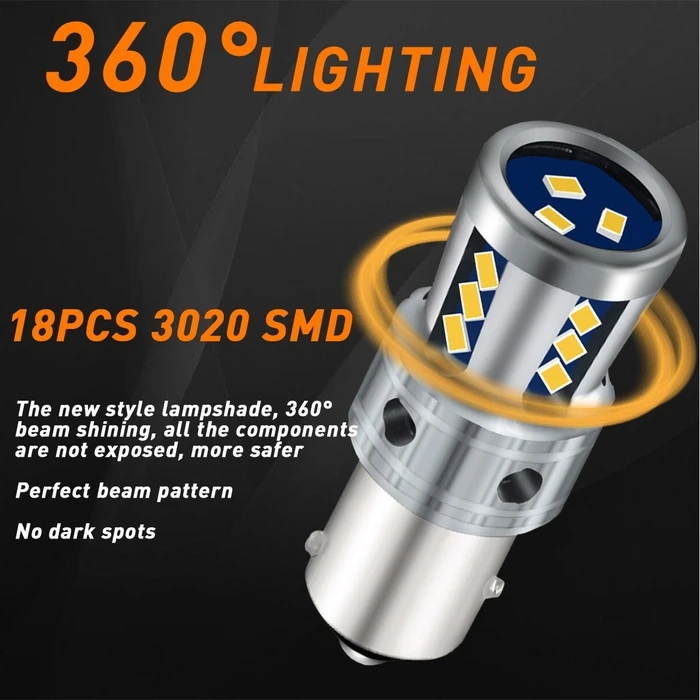 VenCore 3216-10165 - Λάμπα LED 1156 P21W CanBus Gen4 Κόκκινο 9W 1960 lm