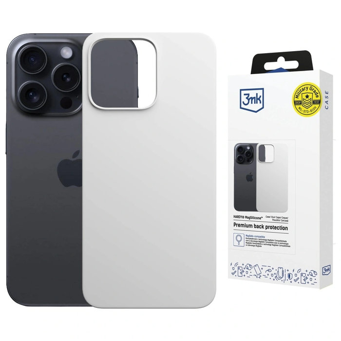 3MK Hardy MagSilicone Apple iPhone 13 Pro Max silver