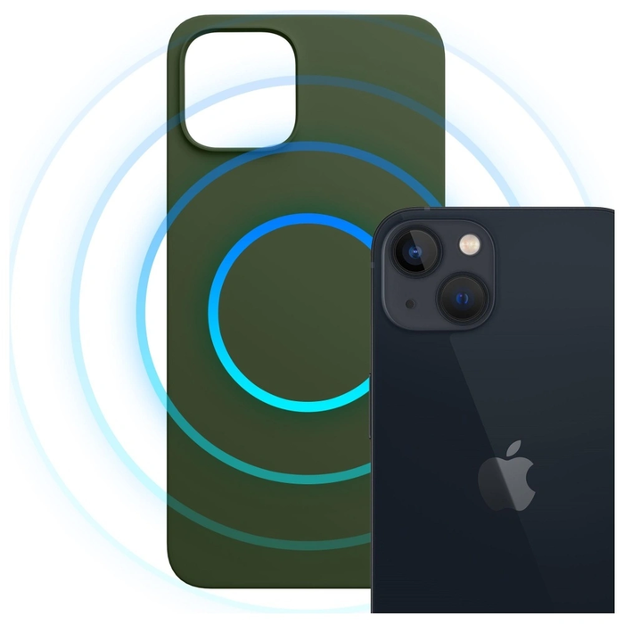 3MK Hardy MagSilicone Apple iPhone 15 Plus dark green