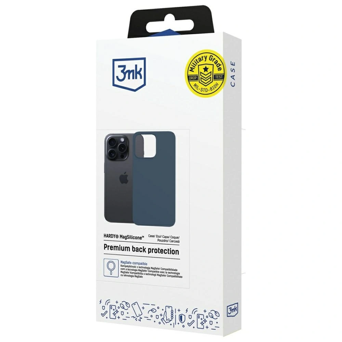 3MK Hardy MagSilicone Apple iPhone 15 Pro blue