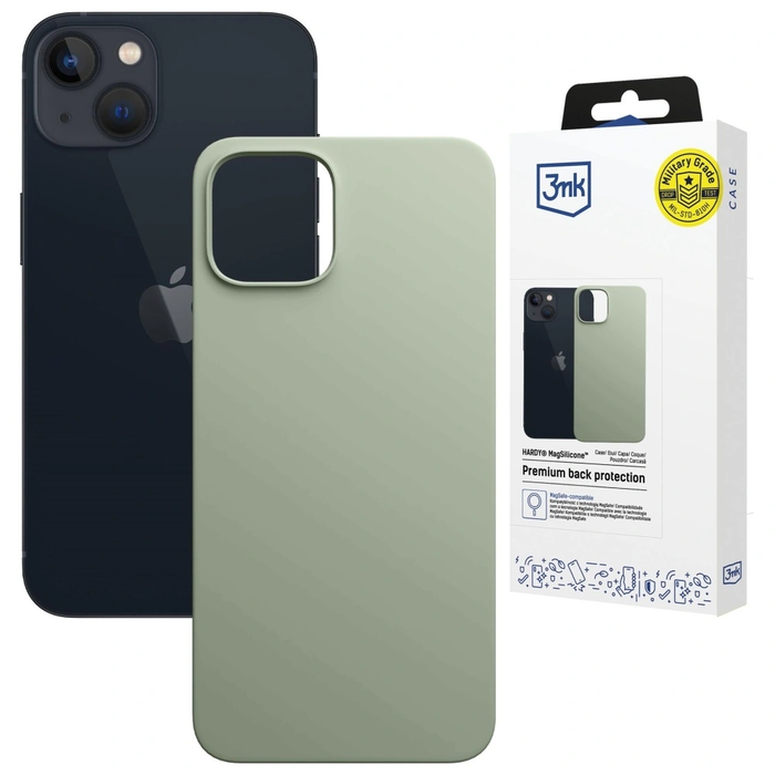 3MK Hardy MagSilicone Apple iPhone 15 green
