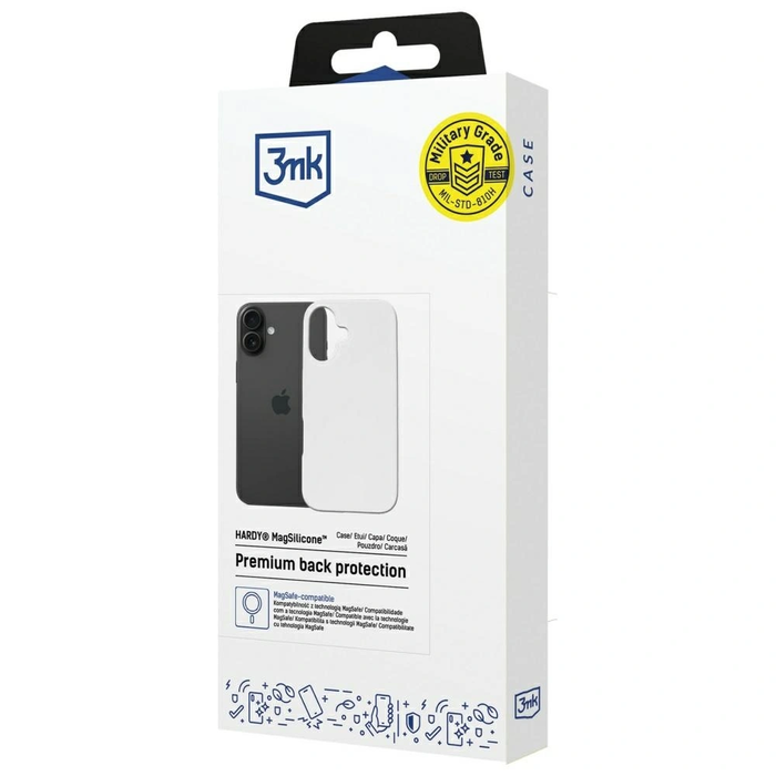 3MK Hardy MagSilicone Apple iPhone 16 white