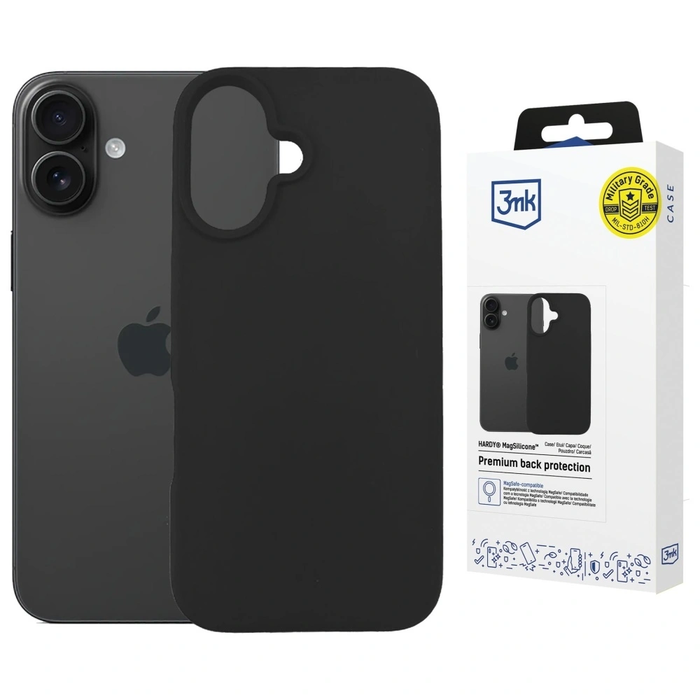 3MK Hardy MagSilicone Apple iPhone 16 Plus graphite