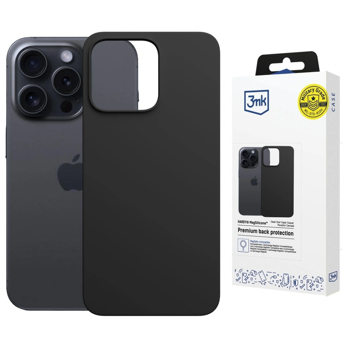 3MK Hardy MagSilicone Apple iPhone 16 Pro Max graphite
