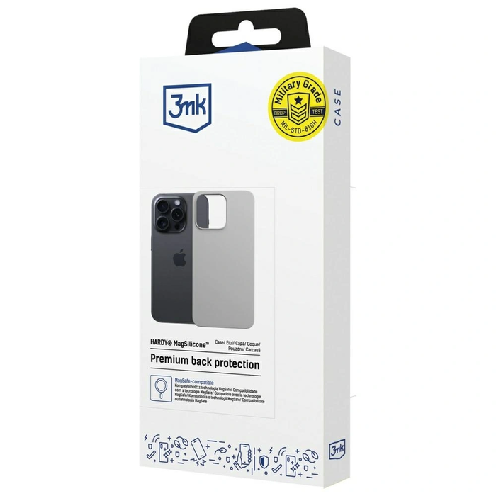 3MK Hardy MagSilicone Apple iPhone 16 Pro Max titanium