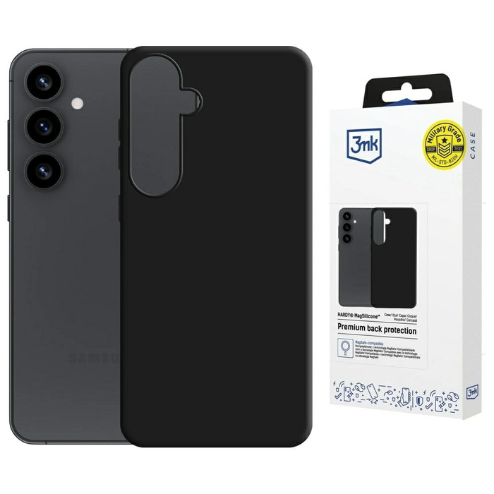 3MK Hardy MagSilicone Samsung Galaxy S25 black