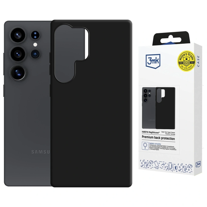 3MK Hardy MagSilicone Samsung Galaxy S25 Ultra black