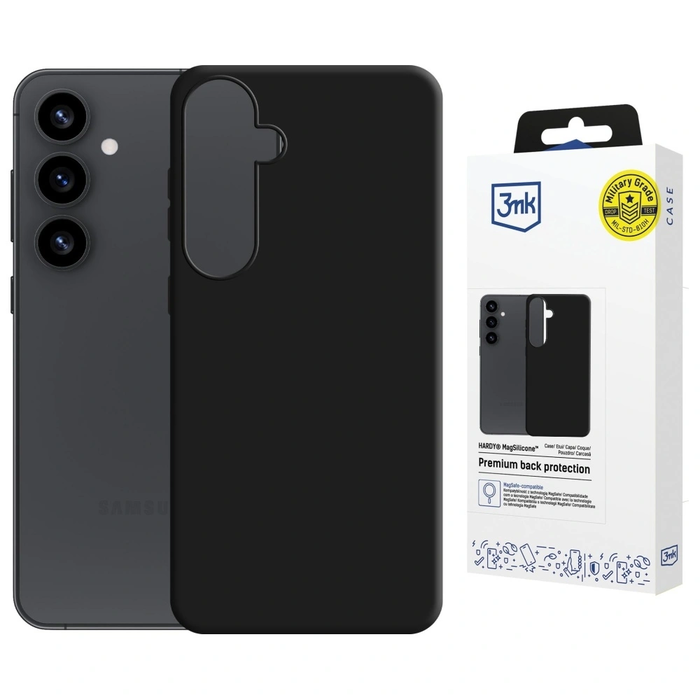 3MK Hardy MagSilicone Samsung Galaxy S25+ Plus black
