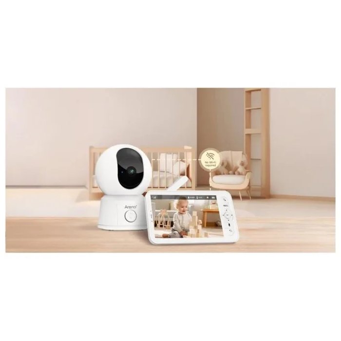Arenti AInanny B2 Κιτ Ηλεκτρονικής Νταντάς με LCD οθόνη Wi‑Fi (Λευκό)