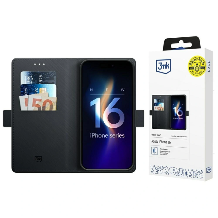 3MK Wallet Case Apple iPhone 17 black