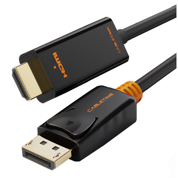 CABLETIME καλώδιο DisplayPort σε HDMI CT-AV585-02G, 1.8m, μαύρο