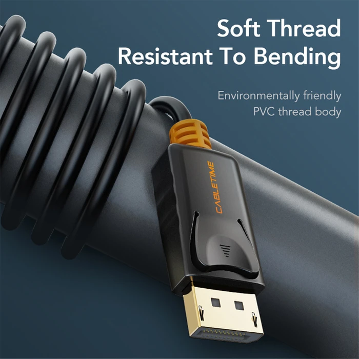 CABLETIME καλώδιο DisplayPort σε HDMI CT-AV585-02G, 1.8m, μαύρο