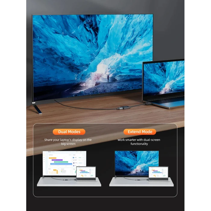 CABLETIME αντάπτορας VGA σε HDMI CT-AV582-VGAH με 3.5mm & micro USB, 1080p/60Hz, μαύρος