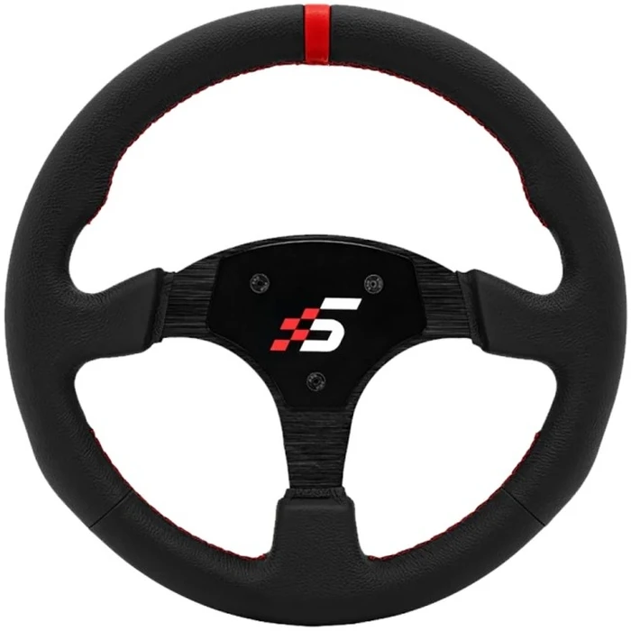 SIMAGIC P-330R (Leather) 330 mm Round Steering Wheel Rim - Add-On (no hub)
