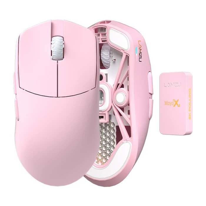 Lamzu Maya X Wireless Gaming Mouse Pink 30000 DPI