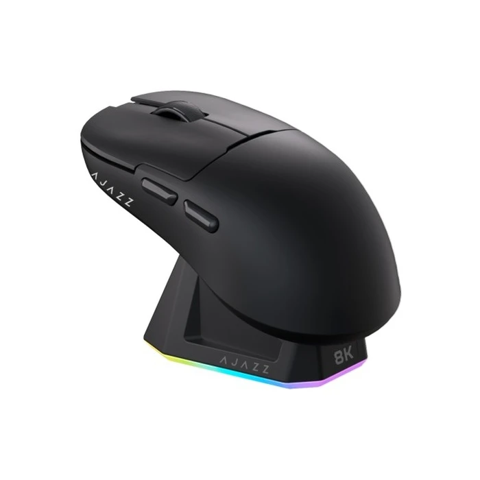 Ασύρματο gaming ποντίκι Ajazz AJ159 PRO 3395-8K με μαγνητική βάση φόρτισης, μαύρο