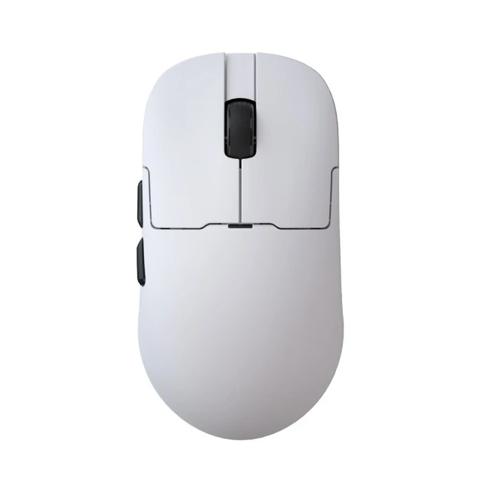 Ασύρματο gaming ποντίκι Ajazz AJ159 PRO με σταθμό φόρτισης — Λευκό