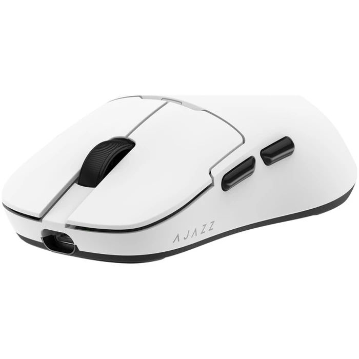 Ασύρματο gaming ποντίκι Ajazz AJ159 PRO με σταθμό φόρτισης — Λευκό