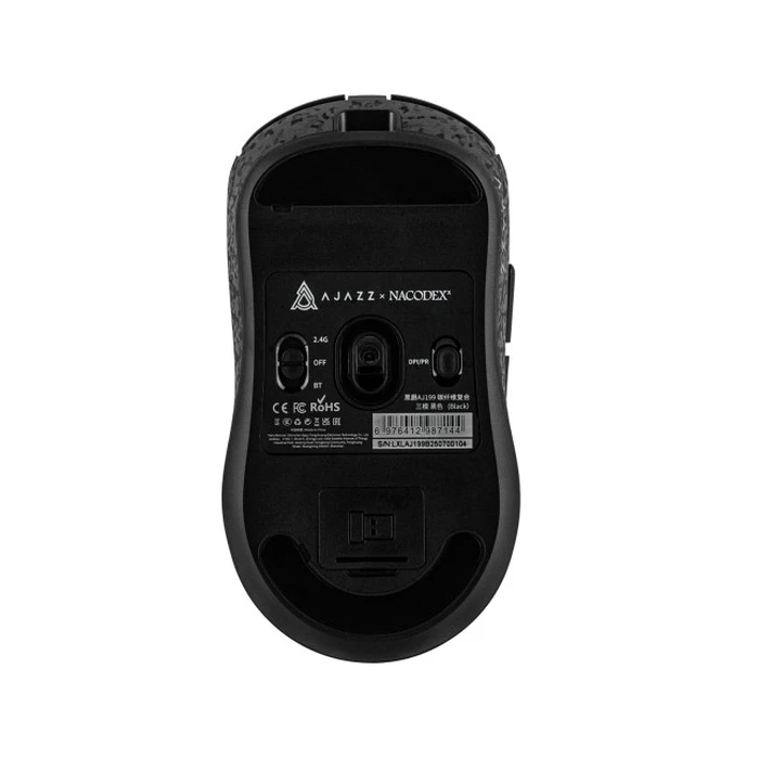 Ασύρματο gaming ποντίκι Ajazz AJ199 Carbon Fiber μαύρο