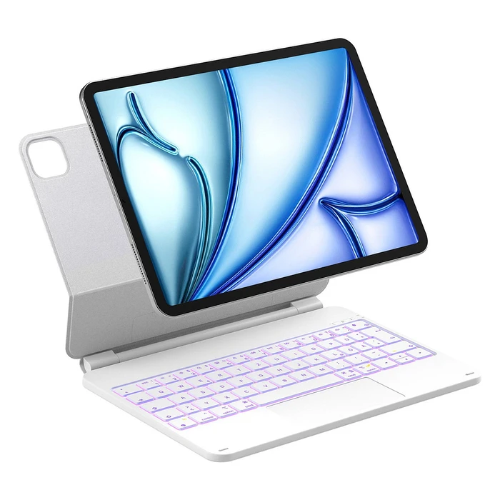 Inateck Magnetic Keyboard Case KB09119_WHITE (White, QWERTZ) for iPad Air 4/5/6/7 / iPad Pro 11"