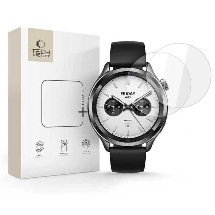 Tech-Protect Glass Fit+ Xiaomi Watch S4 Clear [2 PACK]