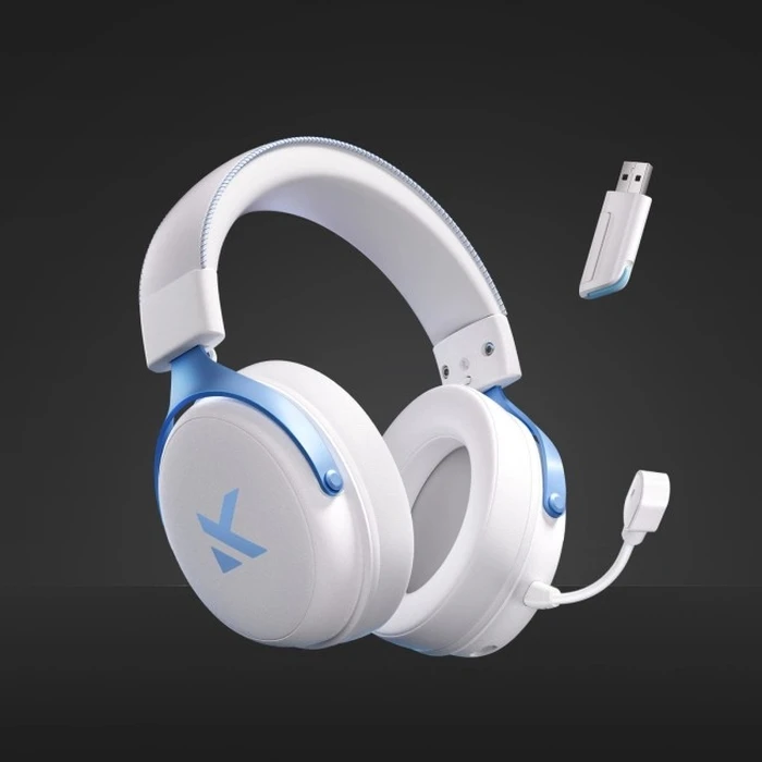 Mchose HW-V9-3 (V9 Pro) Sky White / White-Blue Wireless Gaming Headset