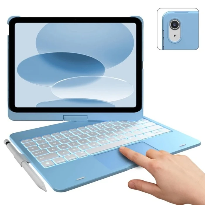 Typecase Flexbook Touch Case for iPad 11" (A16) 2025 / iPad 10.9" 2022 - Light Blue