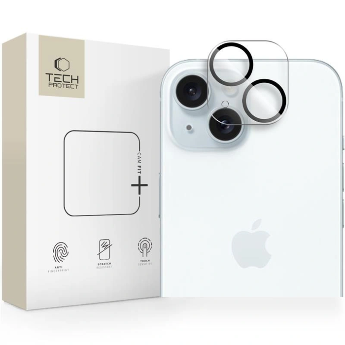 Tech-Protect Cam Fit+ Apple iPhone 14 / 14 Plus / 15 / 15 Plus Clear