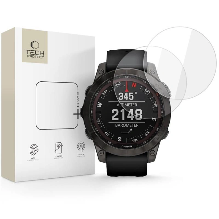 Tech-Protect Glass Fit+ Garmin Fenix 7 / 7 Pro Clear [2 PACK]