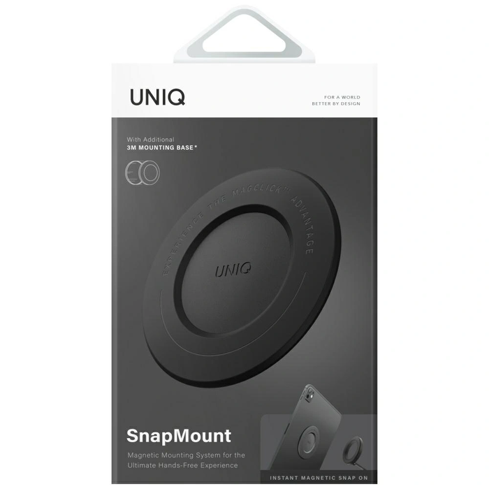 UNIQ SnapMount magnetic holder self-adhesive black