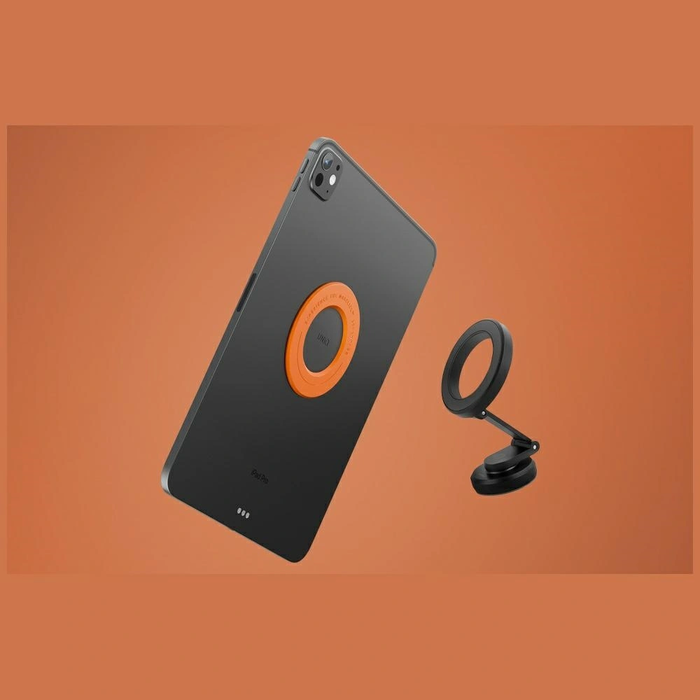UNIQ SnapMount magnetic holder self-adhesive orange/charcoal