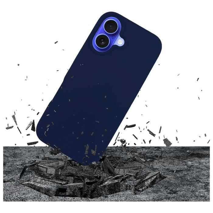 3MK Silicone Case Apple iPhone 16 Plus navy blue