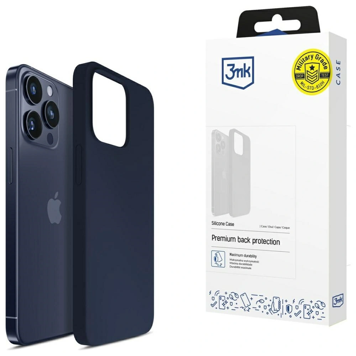 3MK Silicone Case Apple iPhone 16 Pro navy blue