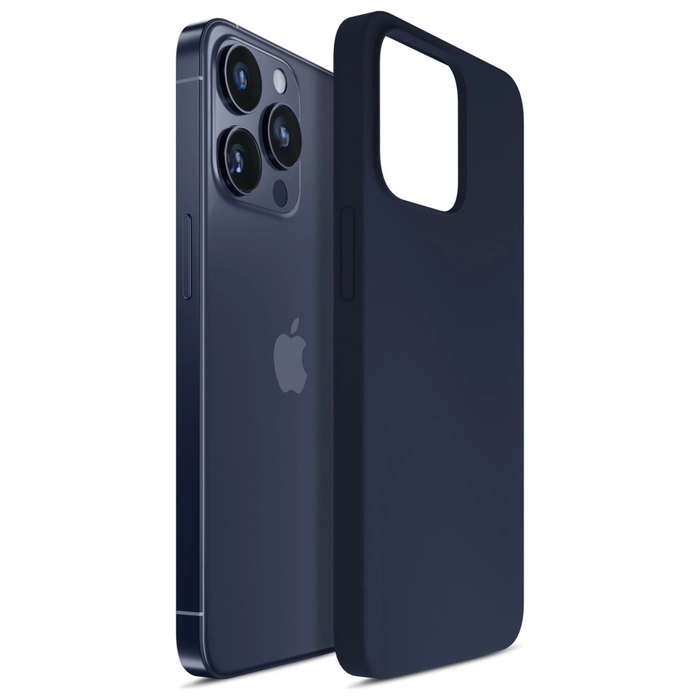 3MK Silicone Case Apple iPhone 16 Pro Max navy blue