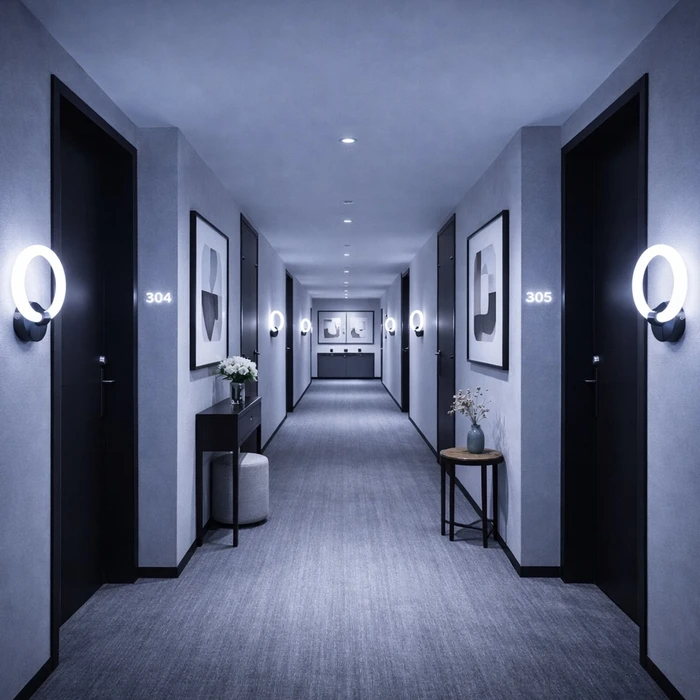 VenCore Velora Silver 6093-20051 - Modern Wall LED Lamp 12W Silver Aluminum with Adjustable CCT (Warm/Neutral/Cool)