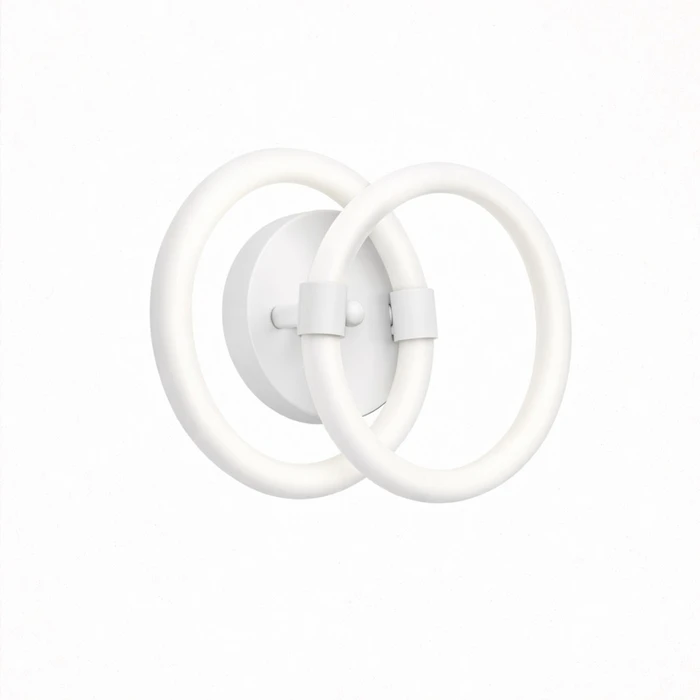 VenCore Vireon White 6093-20058 - Μοντέρνο Επιτοίχιο Φωτιστικό Απλίκα LED 12W Λευκό Αλουμίνιο με Ρυθμιζόμενο CCT (Θερμό/Φυσικό/Ψυχρό) - Χειρισμός CCT μέσω Διακόπτη On-Off