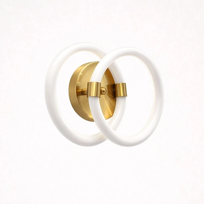 VenCore Vireon Gold 6093-20060 - Μοντέρνο Επιτοίχιο Φωτιστικό Απλίκα LED 12W Χρυσό