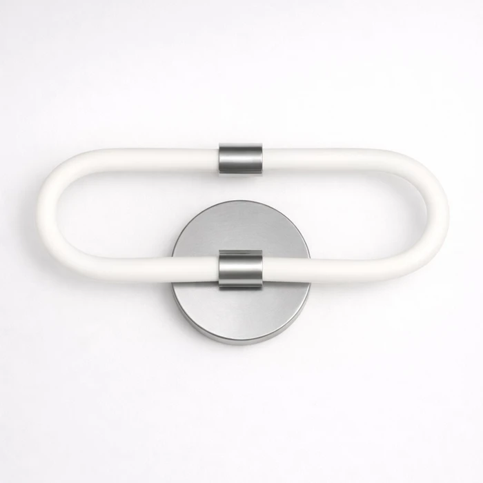 VenCore Circa Silver 6093-20067 - Μοντέρνο Επιτοίχιο Φωτιστικό Απλίκα LED 12W Ασημί Αλουμίνιο με Ρυθμιζόμενο CCT