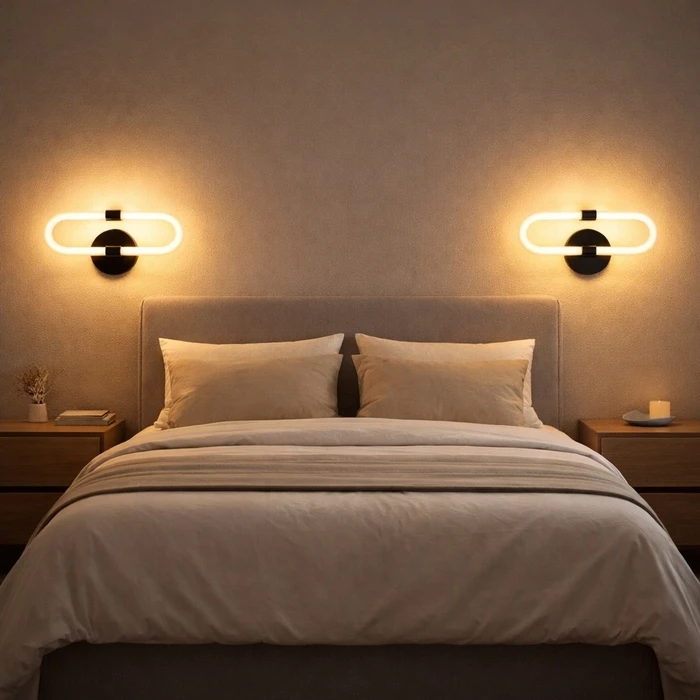 VenCore Circa Gold 6093-20068 - Modern Wall LED Sconce 12W Gold Aluminum with Adjustable CCT (Warm/Neutral/Cool) - CCT Control via On-Off Switch